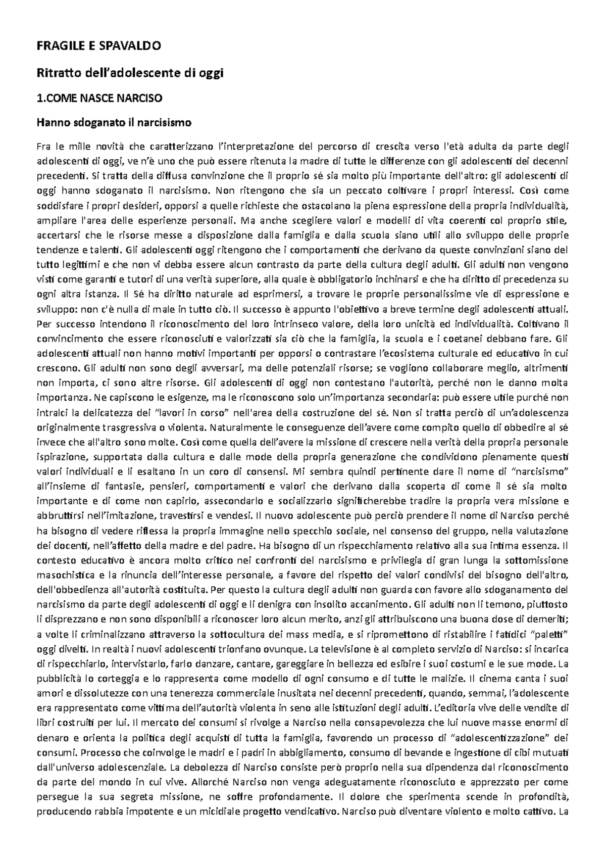 Fragile E Spavaldo - Riasusnto - FRAGILE E SPAVALDO Ritratto dell ...