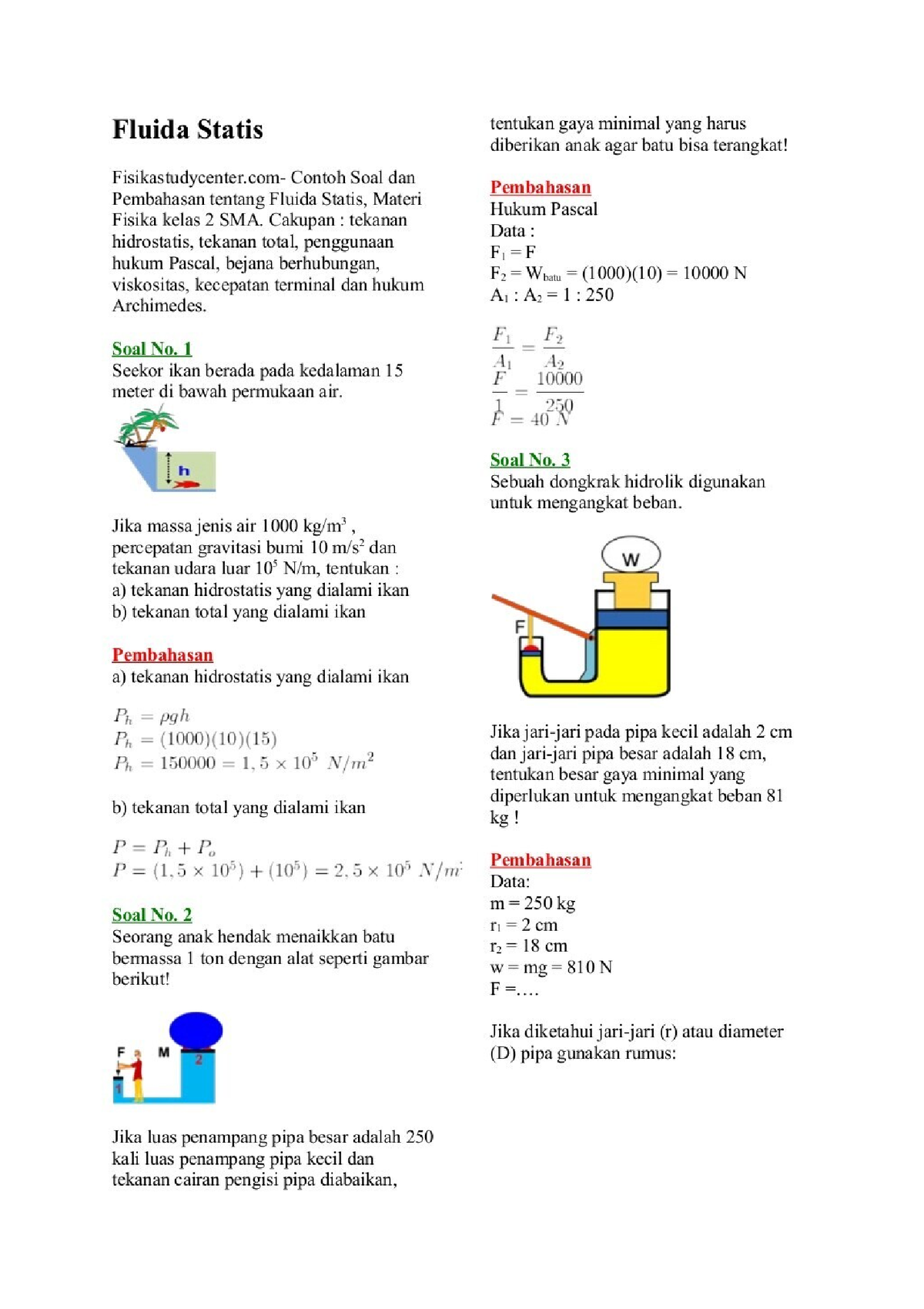 Pdf-contoh-soal-dan-pembahasan-fluida-statis Compress - Accounting ...