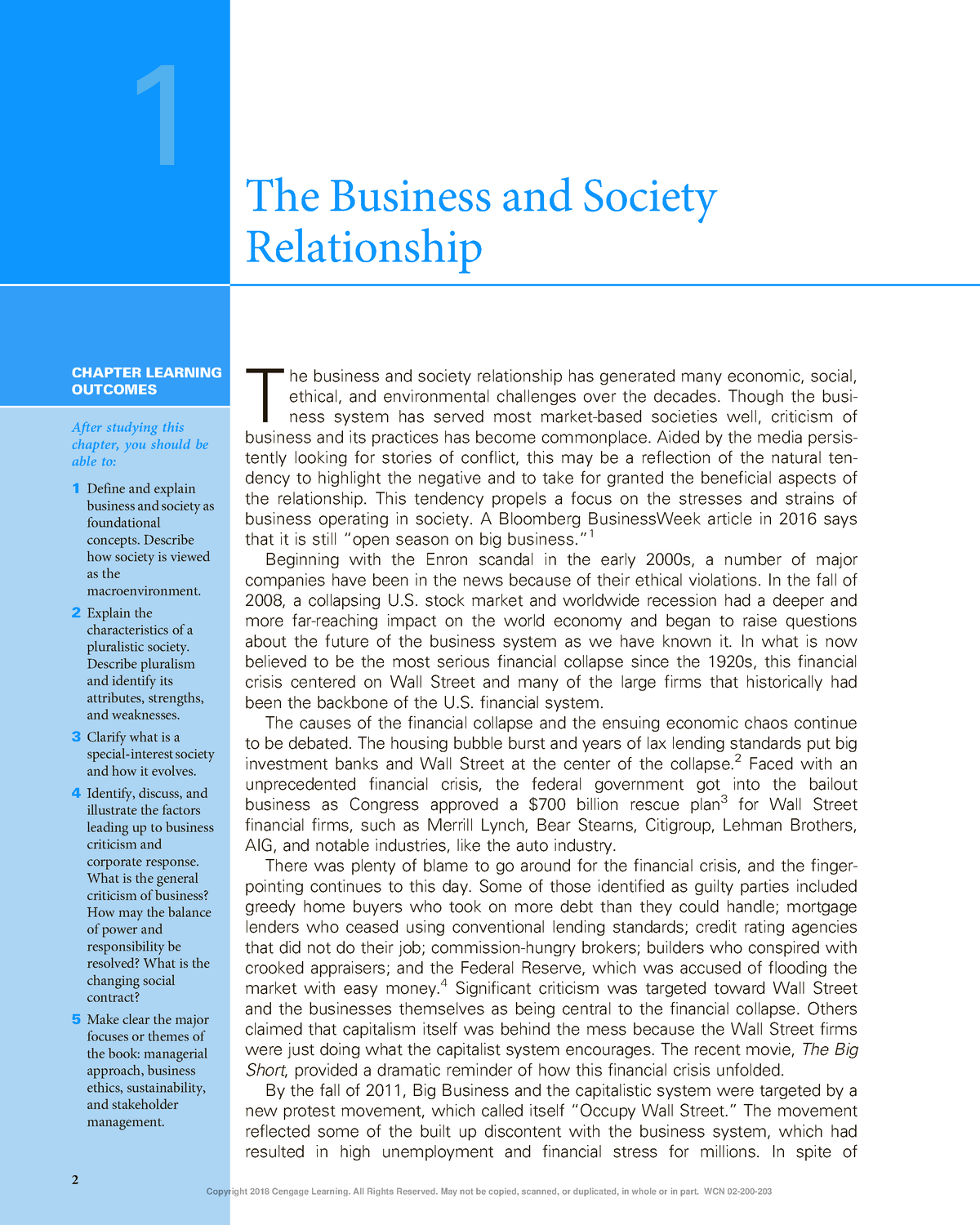 Chapter 1 - .......................... - 1 The Business And Society ...