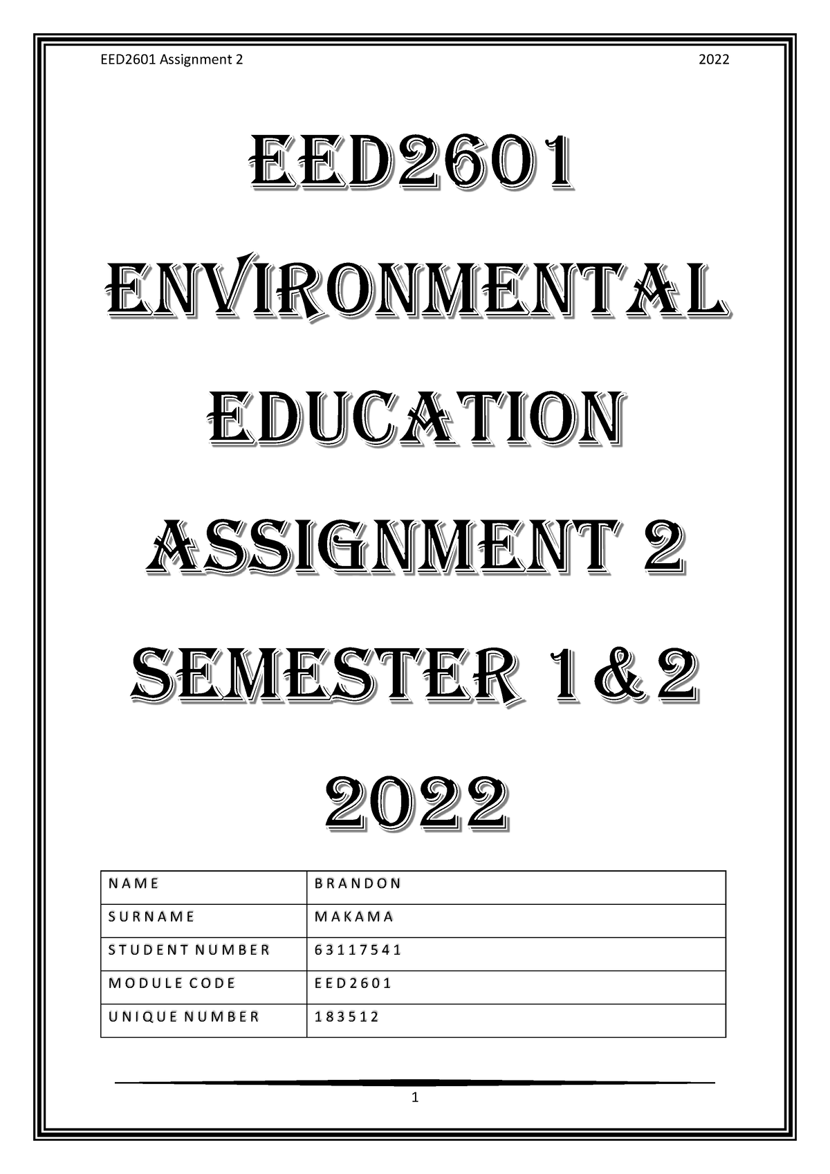 eed2601 assignment 4 answers 2023