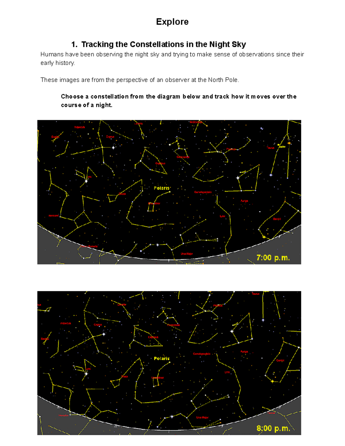 Seasons Earth Moon Sun Lab 9 Earth Science - Explore 1. Tracking The ...