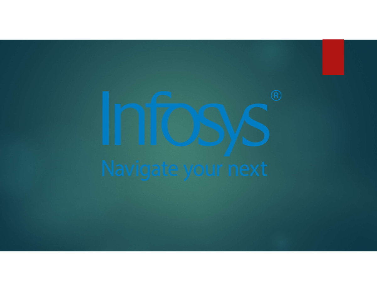 Infosys 1 - Introduction Infosys Technologies Ltd. Was Founded In 1981 ...