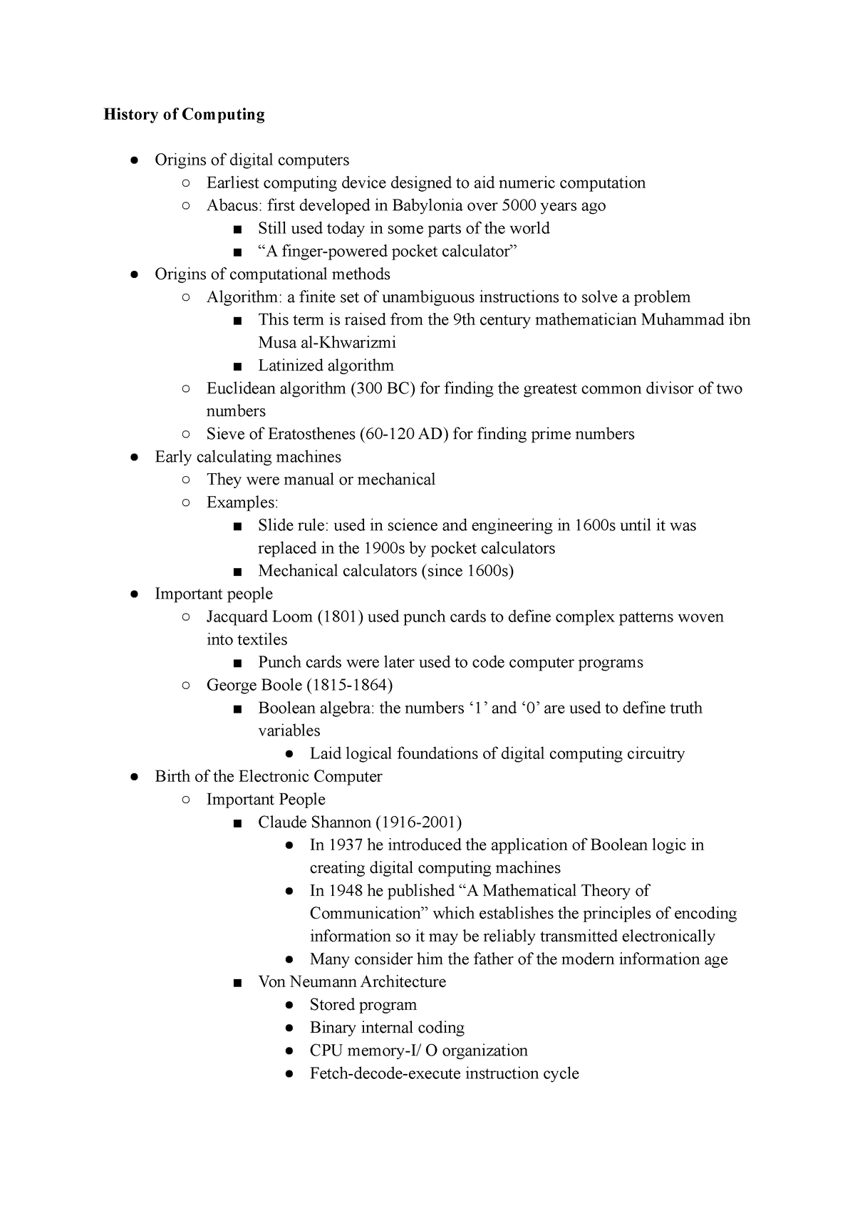 eecs1520-test-1-review-notes-history-of-computing-origins-of-digital