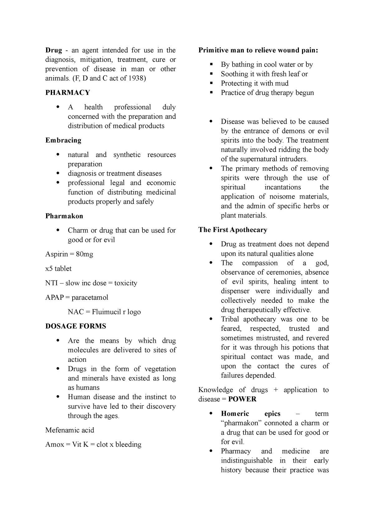 DDS - DOCS - Introduction to DDS - Drug - an agent intended for use in ...