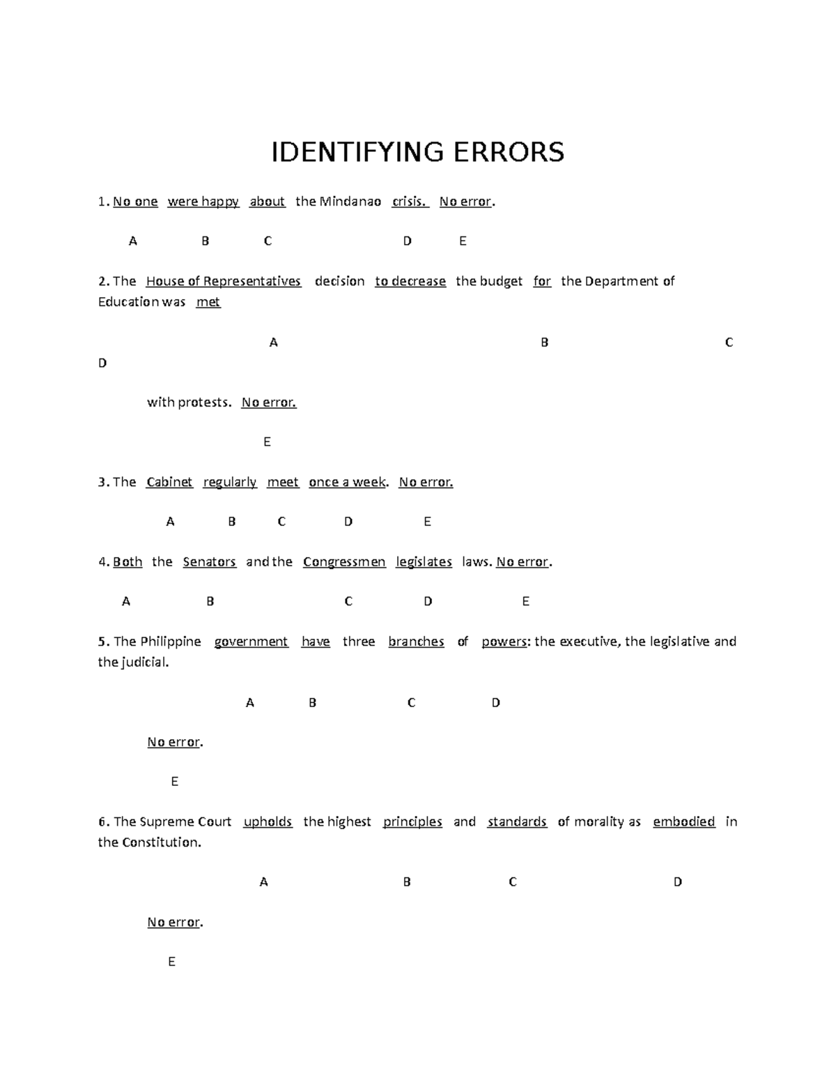 Identifying- Errors - To view downloadable file only thank you ...