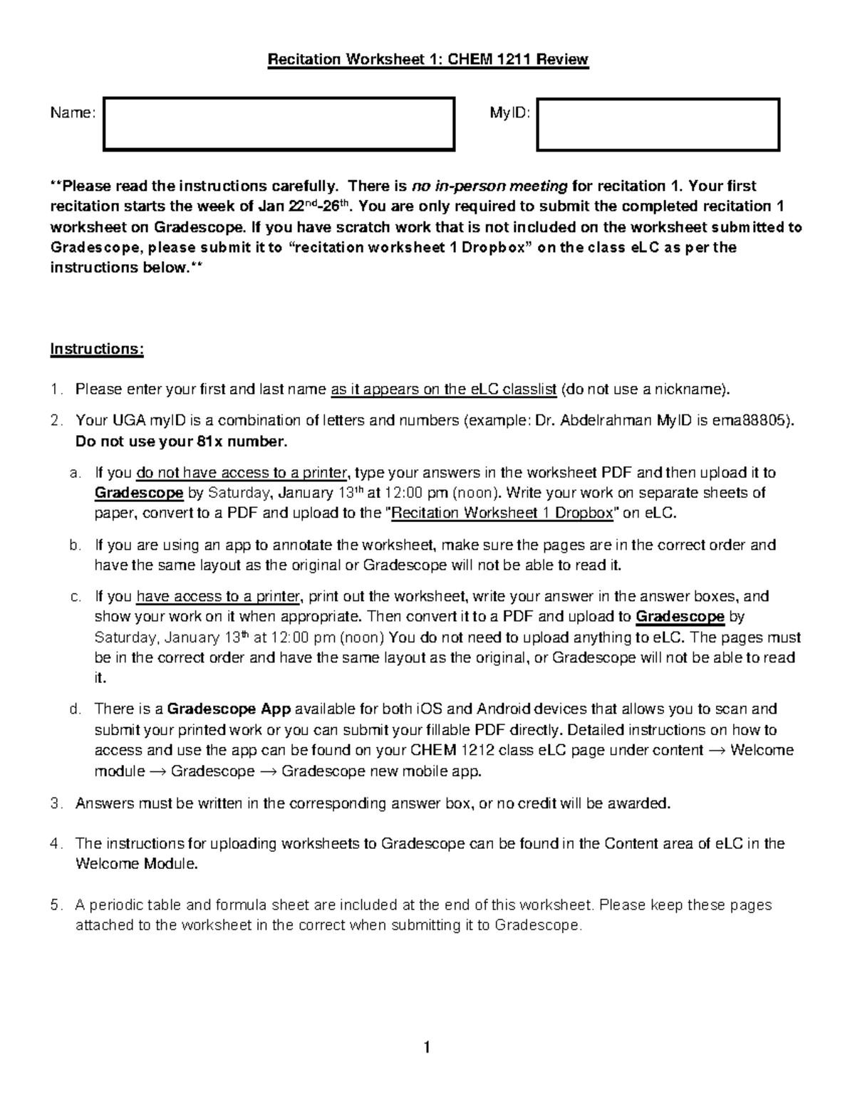 Recitation Worksheet 1 - There is no in-person meeting for recitation 1 ...