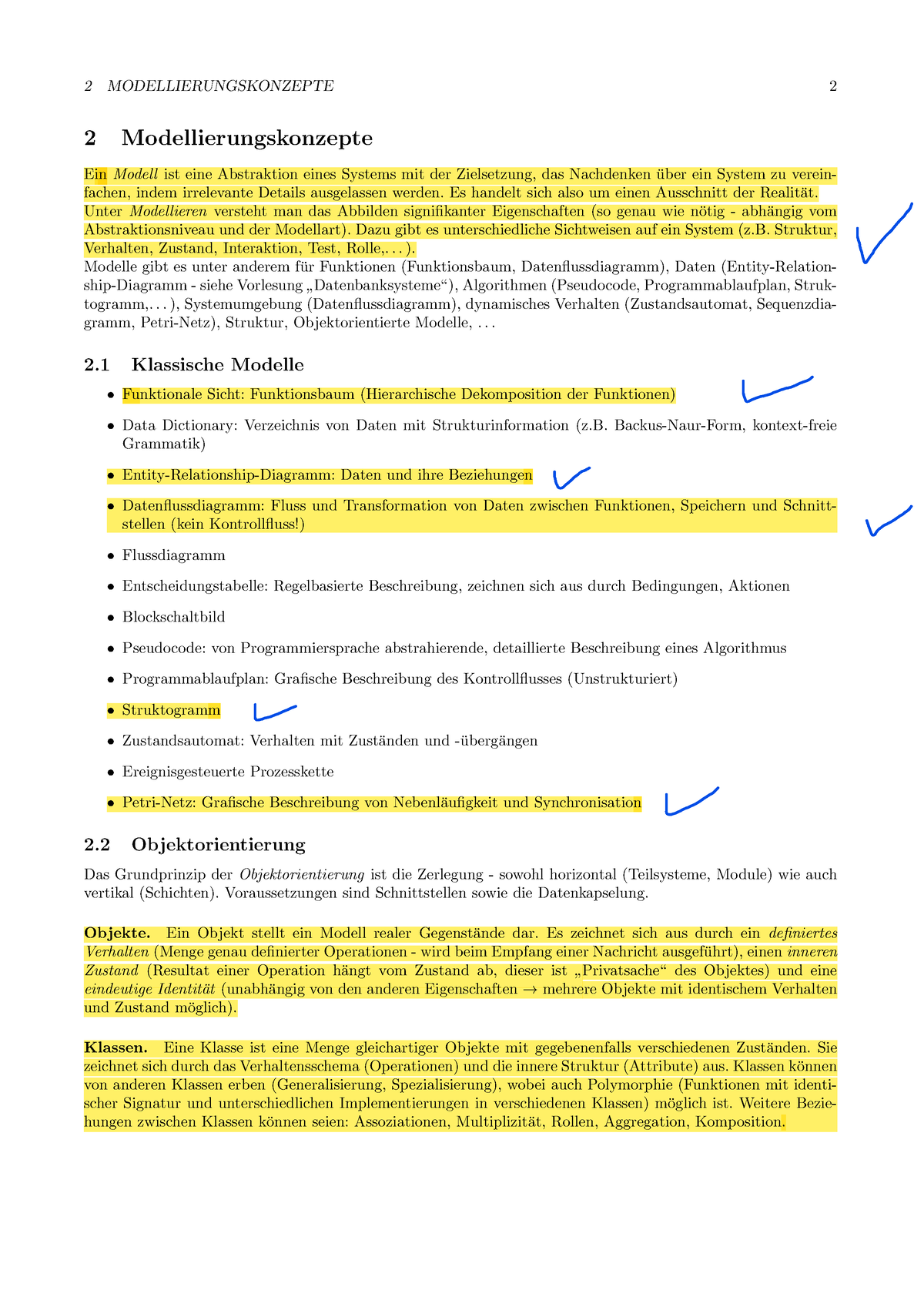 Mitschrift-5 - WS 2022/2023 - 2 MODELLIERUNGSKONZEPTE 2 2 ...