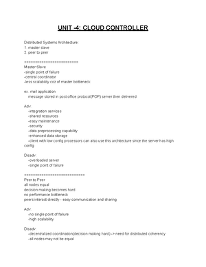 Unit 1 - Cloud Programming Models - UNIT -1: CLOUD PROGRAMMING MODELS ...