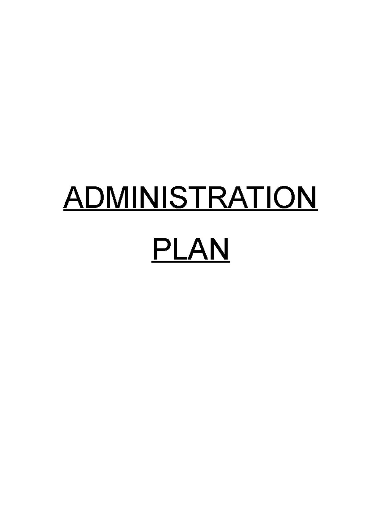 Administration PLAN of coffeeerista company that we created based on ...