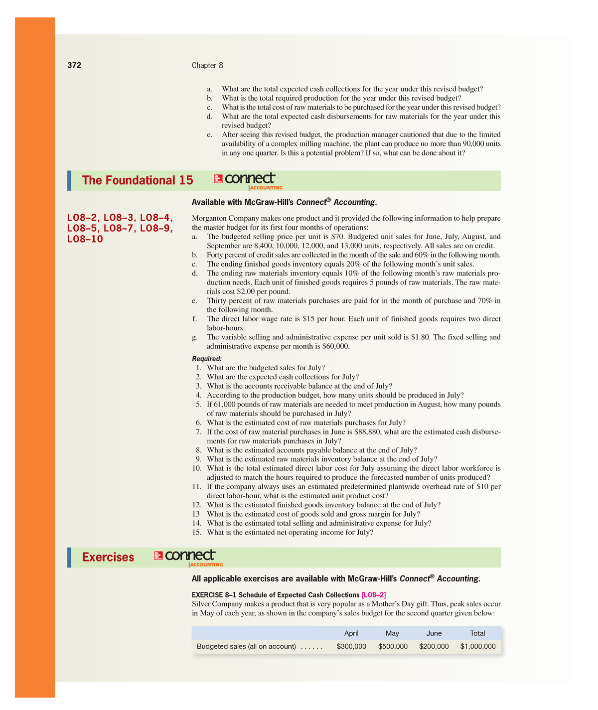 Exercise CH08 - 372 Chapter 8 A. What Are The Total Expected Cash ...