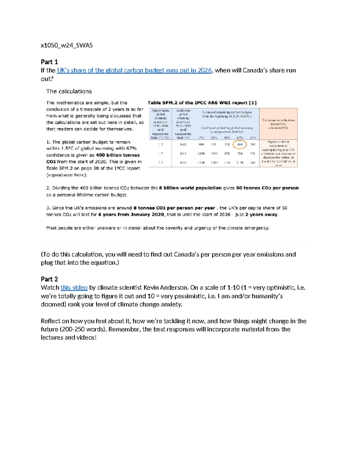 X 1050 w24 SWA5 - solve this please - x1050_w24_SWA Part 1 If the UK’s ...