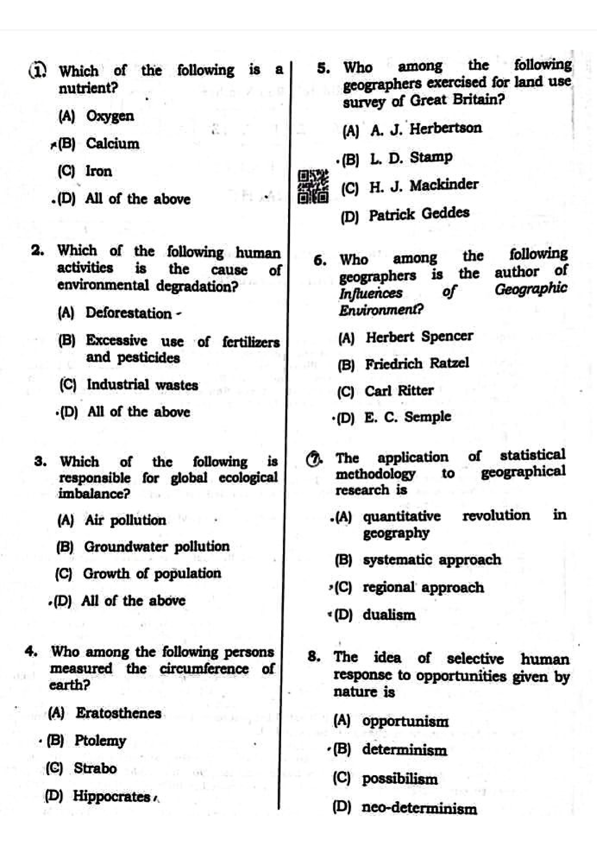 Bpsc 68th Geography Optional (Eng) - Electronics And Communication ...