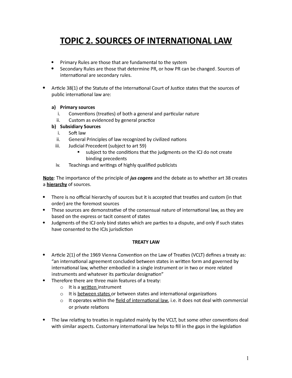 sources of international law uk essay