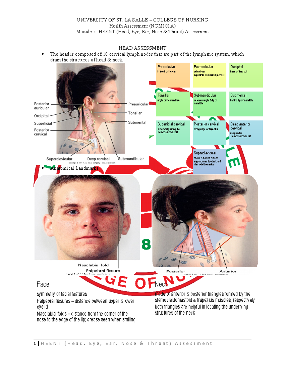 Ncm101a Module 5 - Heent Asessment - ####### University Of St. La Salle 