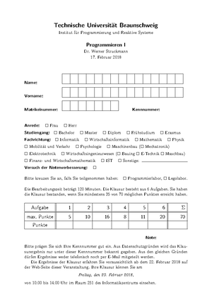 JAVA Programmieren Endversion - °Algorithmen, Klassen und Objekte ...