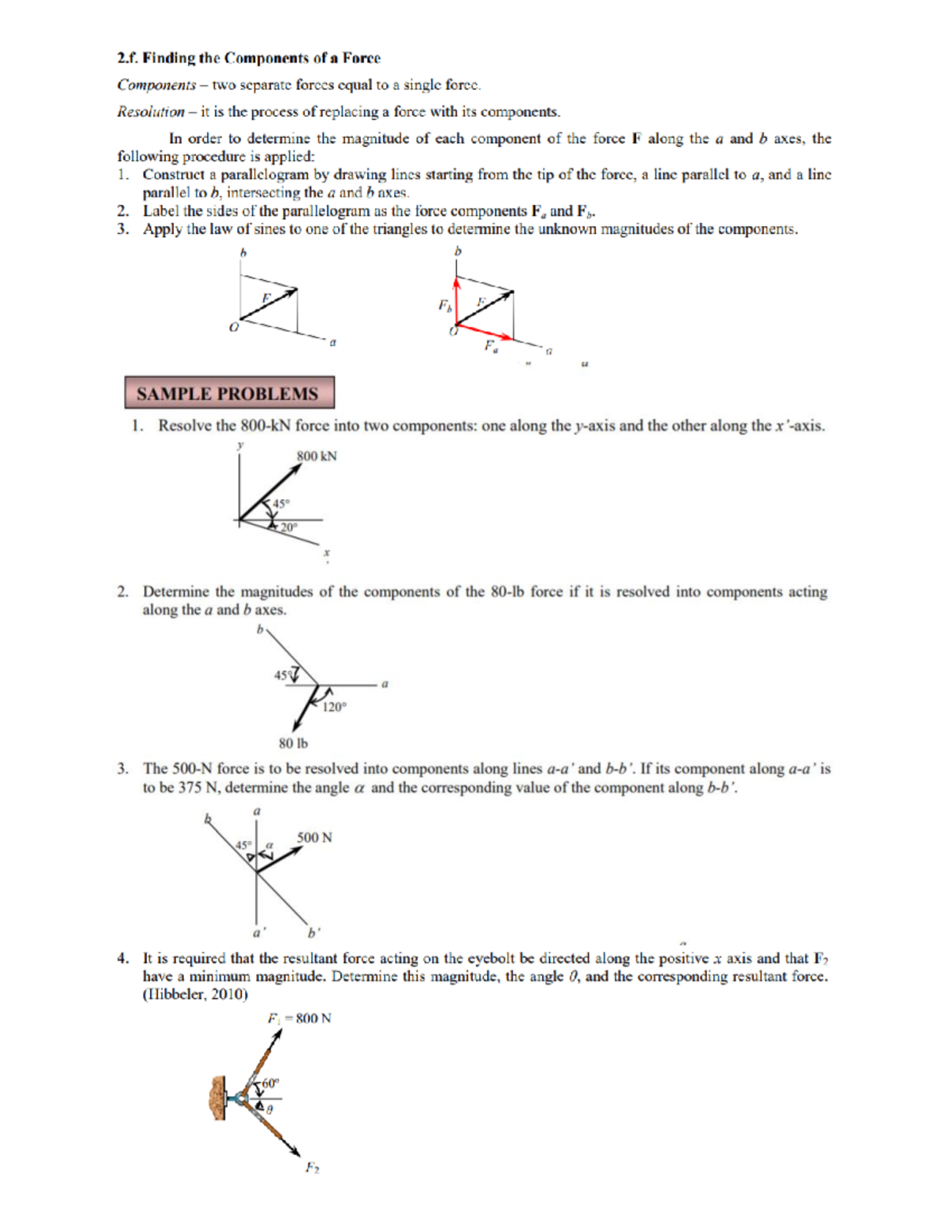 Module 2 (Resolution) - NOTES - Strength of Materials - Studocu