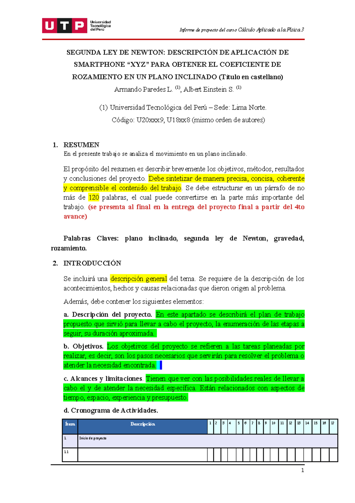 Formato De Trabajo Final CAF3 - Calculo Aplicado A La Física 3 - UTP ...