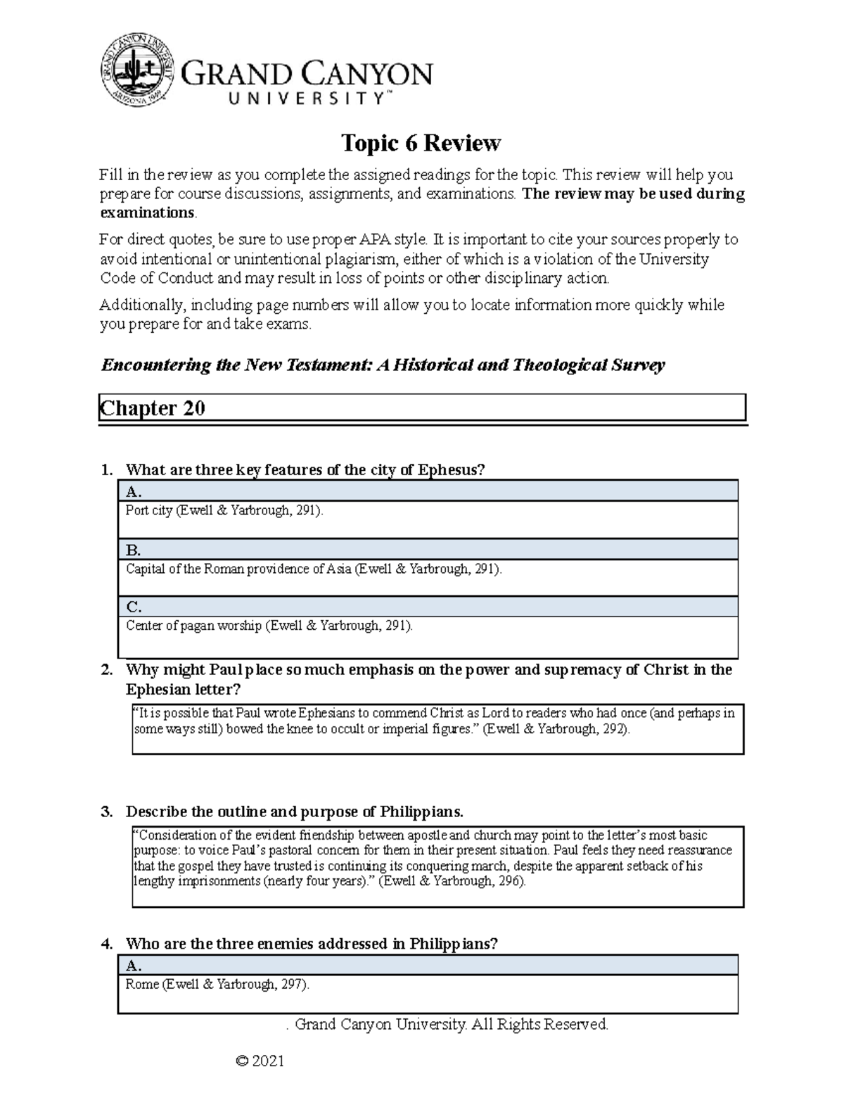 bib 107 topic 6 review