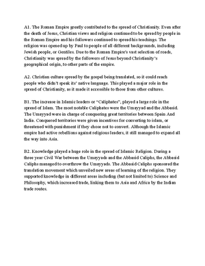 D266 T1 - ... - A1. Many imperial and economic factors played a major ...