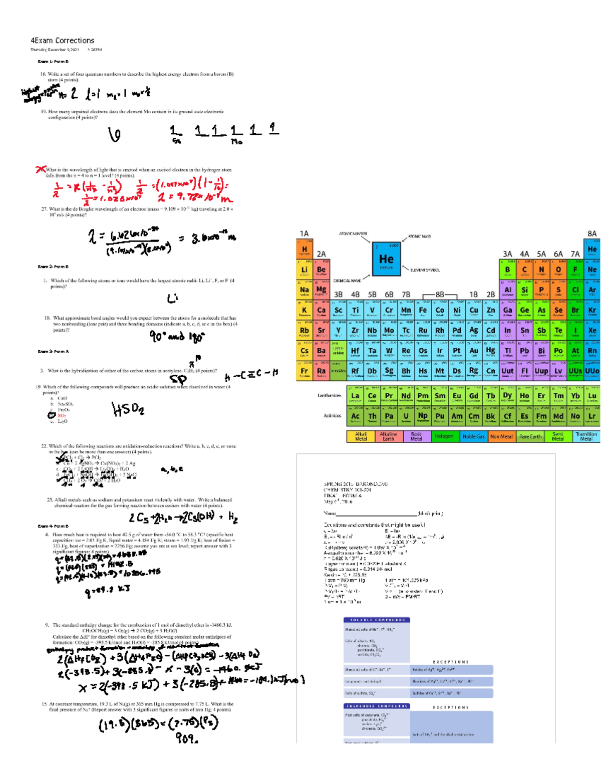 Final exam extra practice CHEM 119 TAMU Studocu