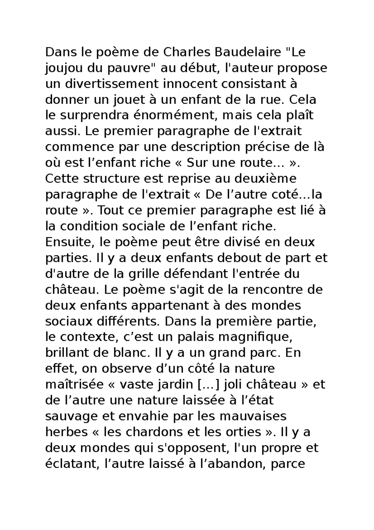 Dans le poème de Charles Baudelaire