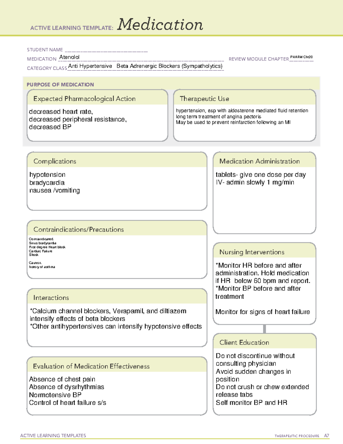 Medication ALT complete 2016 - ACTIVE LEARNING TEMPLATES THERAPEUTIC ...