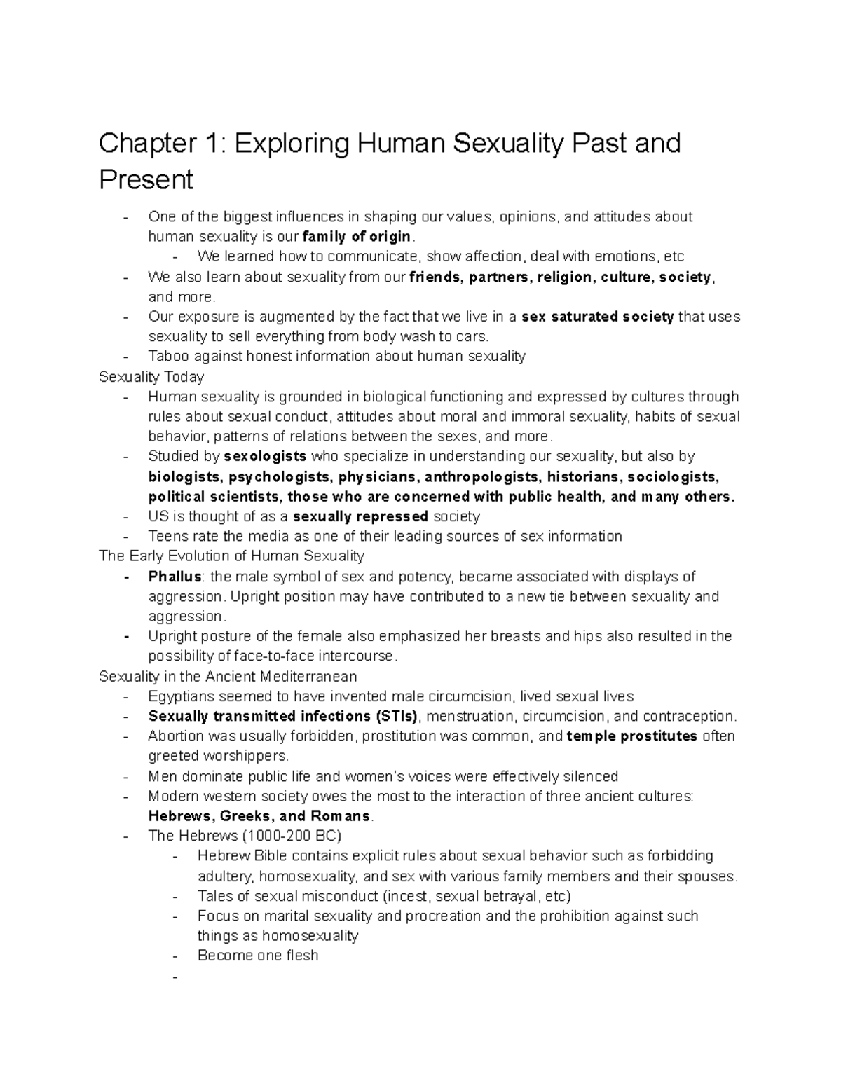 SOCS 340 Chapter 1 - Chapter 1: Exploring Human Sexuality Past And ...