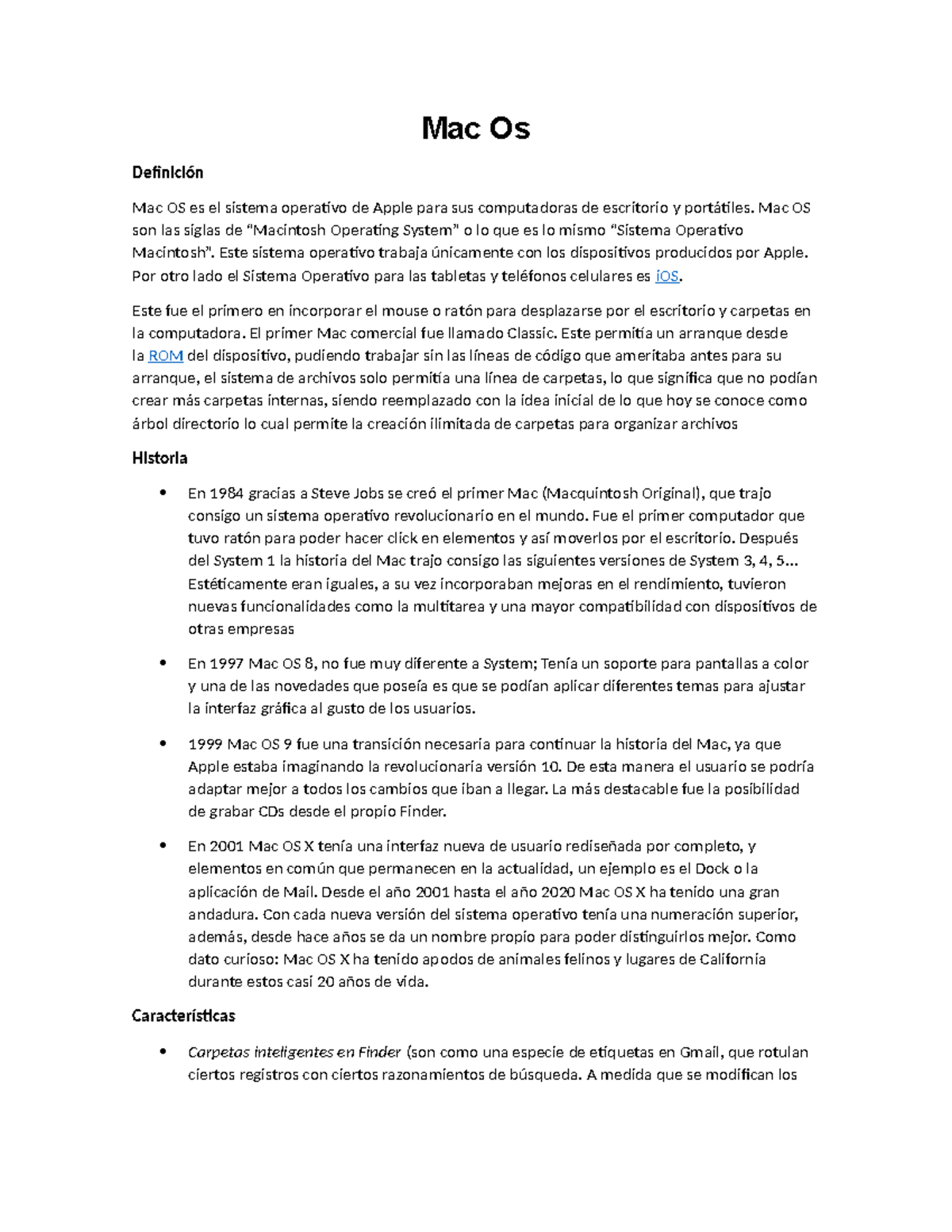 Mac Os - Resumen Desarrollo de Sistemas de la Información - Mac Os ...