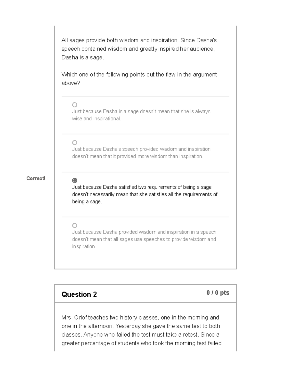 PHI 103 WK 1 - PHI 103 WK 1 - All sages provide both wisdom and ...