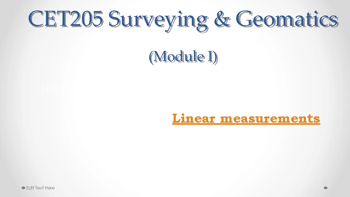 Survey Module-1 - MODULE 1 Surveying is an art of determining the ...