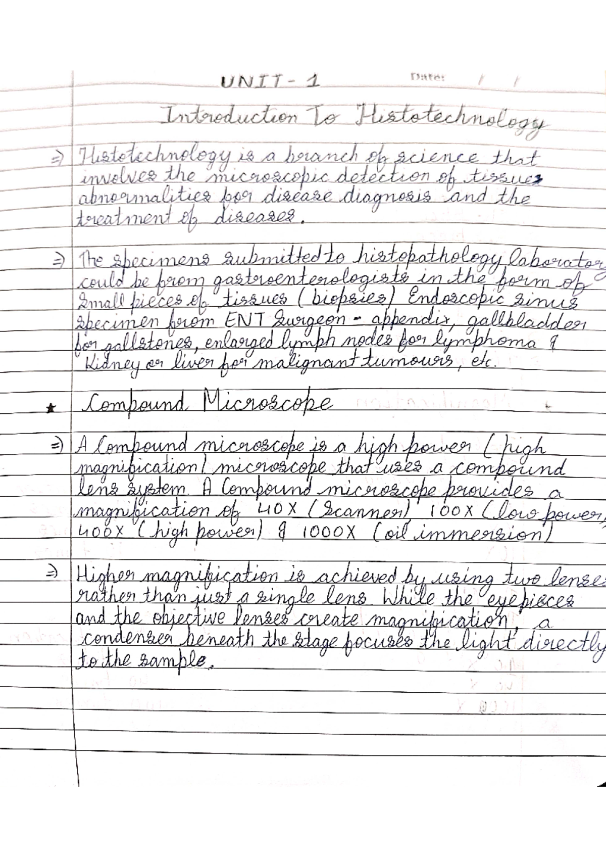 Histopathology - practical file notes to read for exam - Cell Biology ...