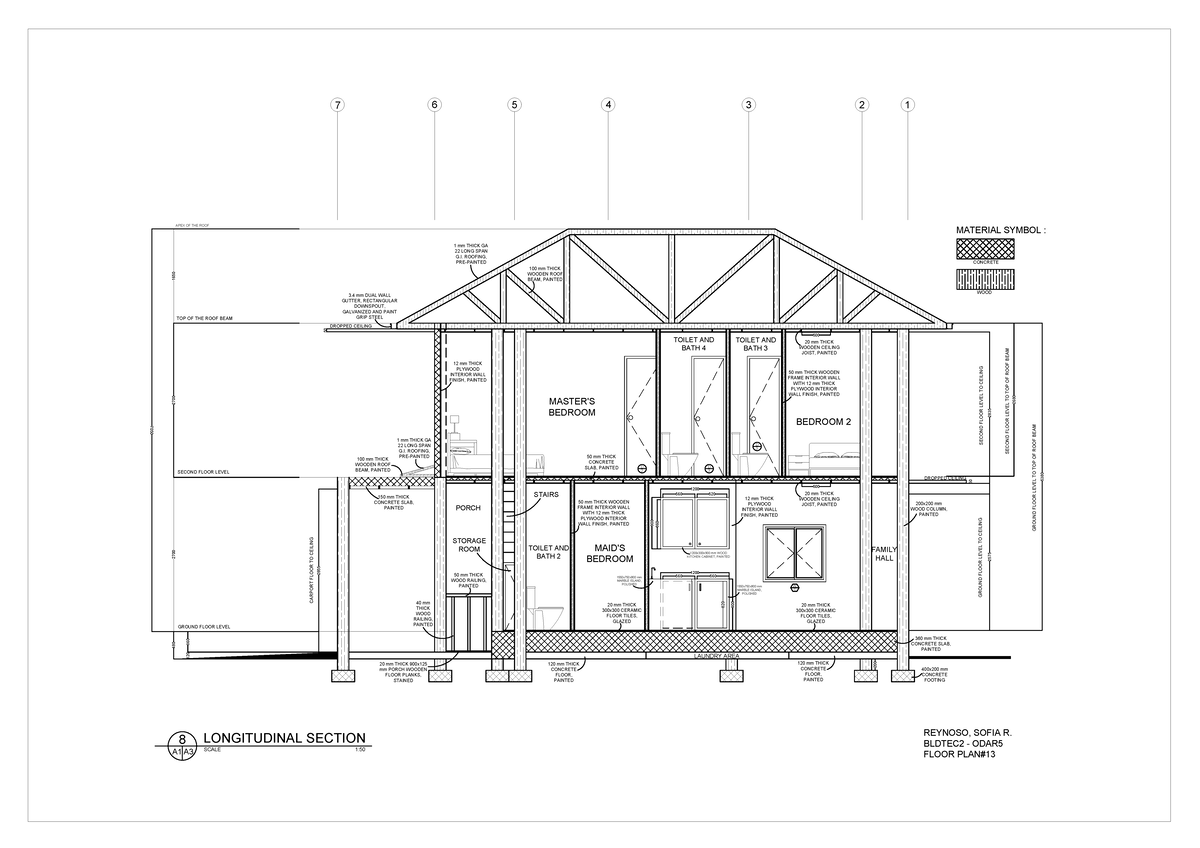 Bldtec 2 Longnitudinal Section - 2700 7 6 5 4 3 2 1 1650 LONGITUDINAL ...