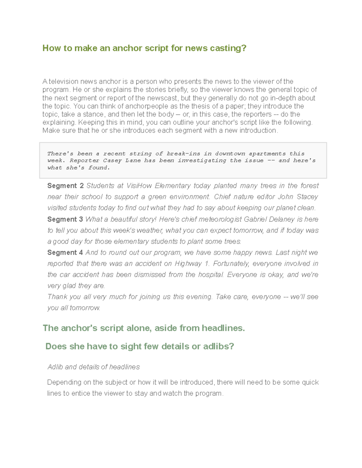 Inbound 3430743975798797035 How to make an anchor script for news