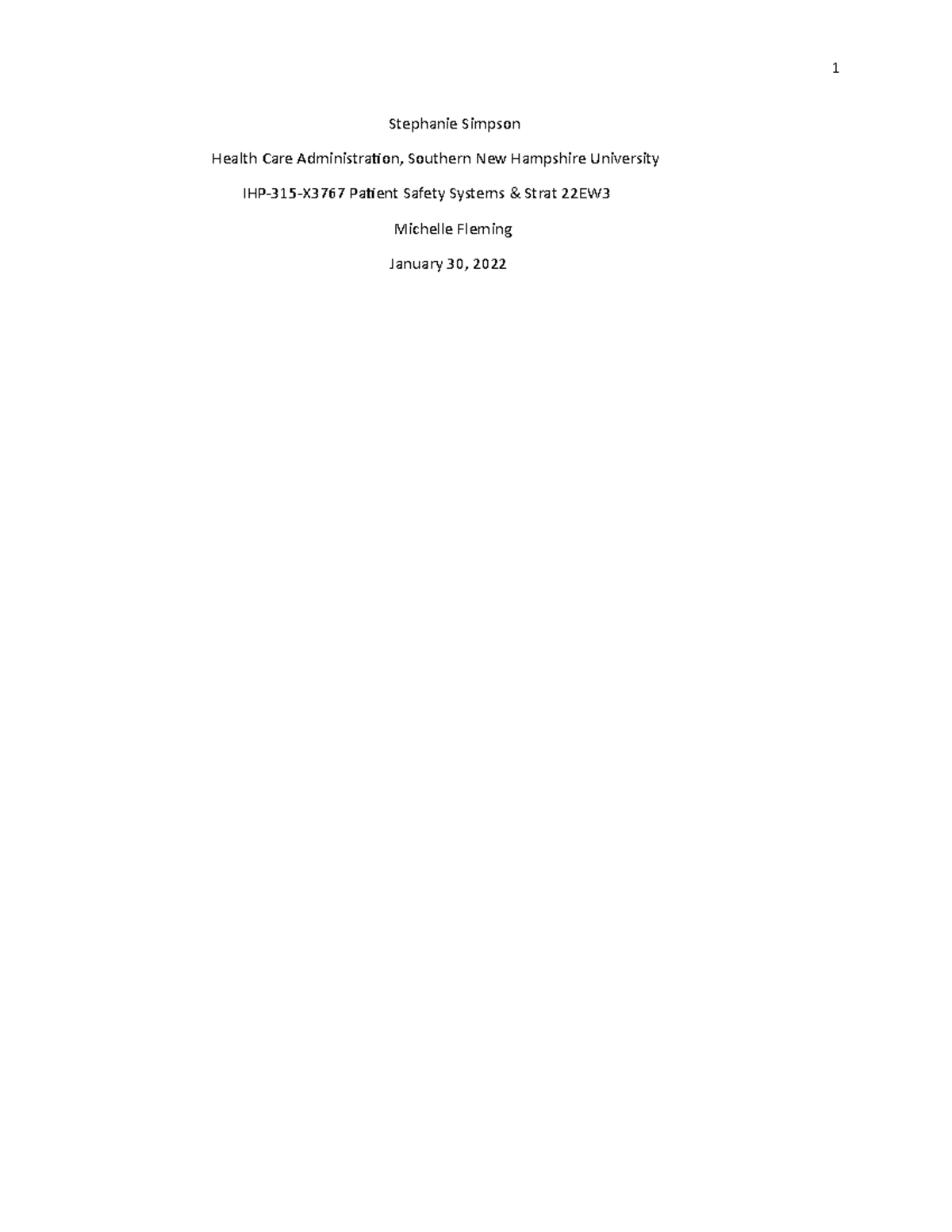 4-2 Disclosure - Grade: A - Stephanie Simpson Health Care ...