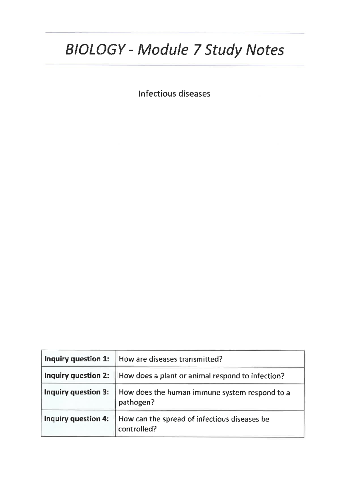 Module 7 Biology - Studocu