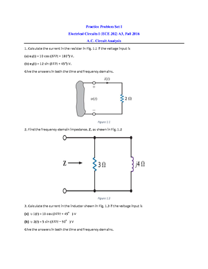 Practice Problem Set III - Electrical Circuits I - 2017/2018 - Practice ...