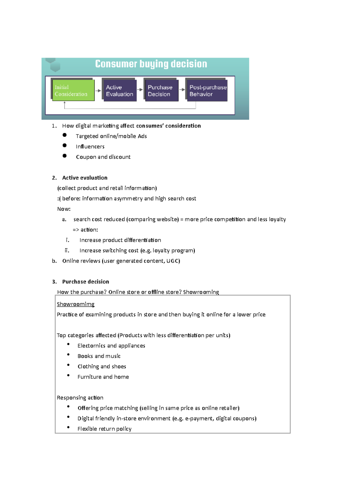 Digital Marketing Notes How digital marketing affect consumes