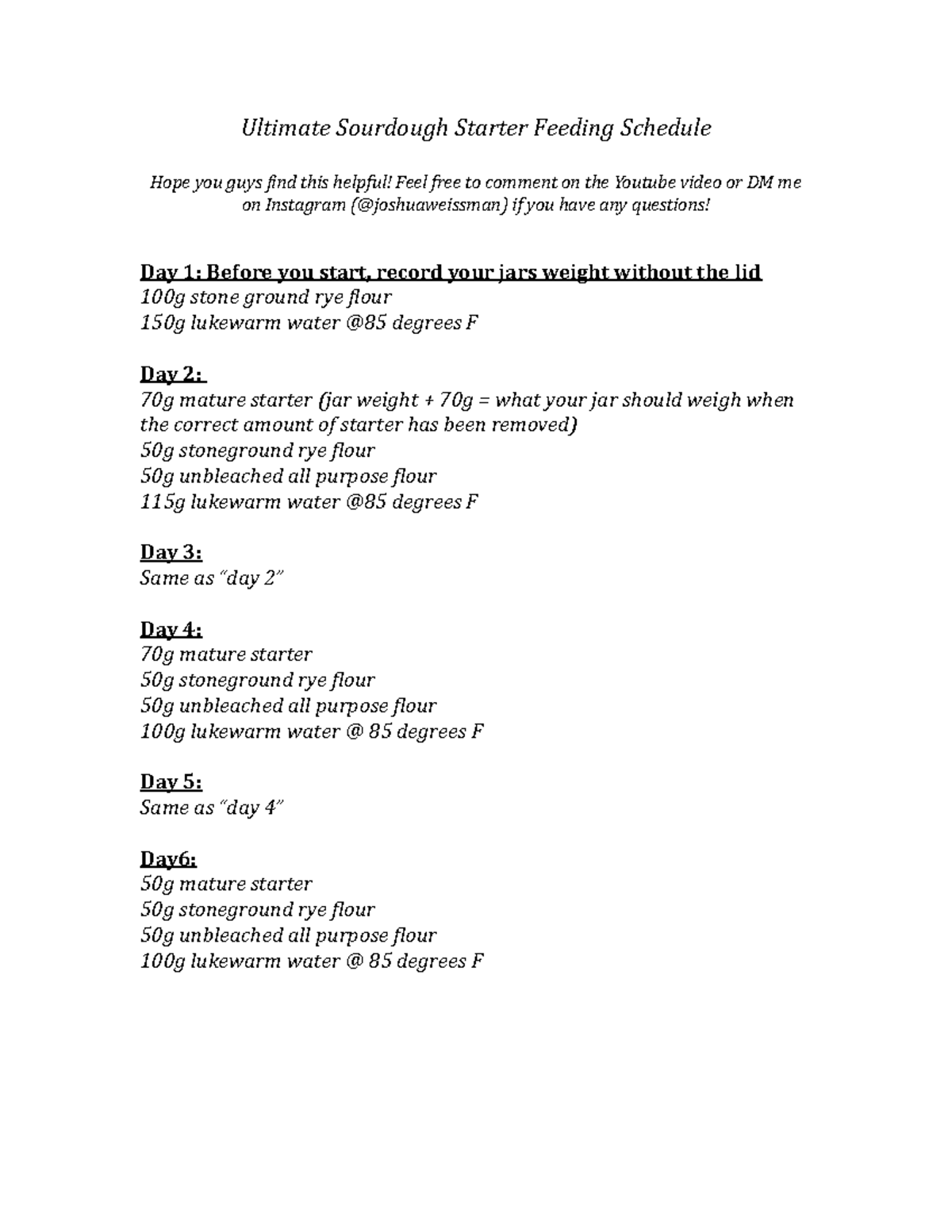 Ultimate Sourdough Starter Feeding Schedule Once your starter is
