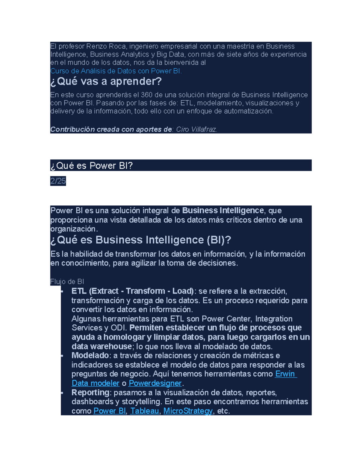 Curso de Análisis de Datos con Power BI - ¿Qué vas a aprender? En este ...