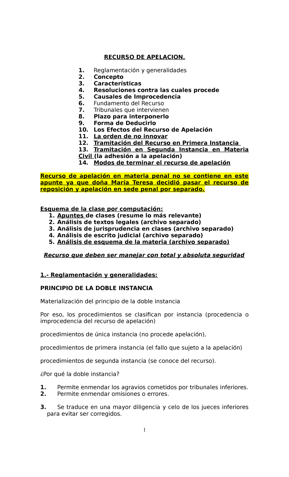 Recurso De Apelacion Apuntes Recurso De Apelacion Reglamentación Y Generalidades Concepto 0517