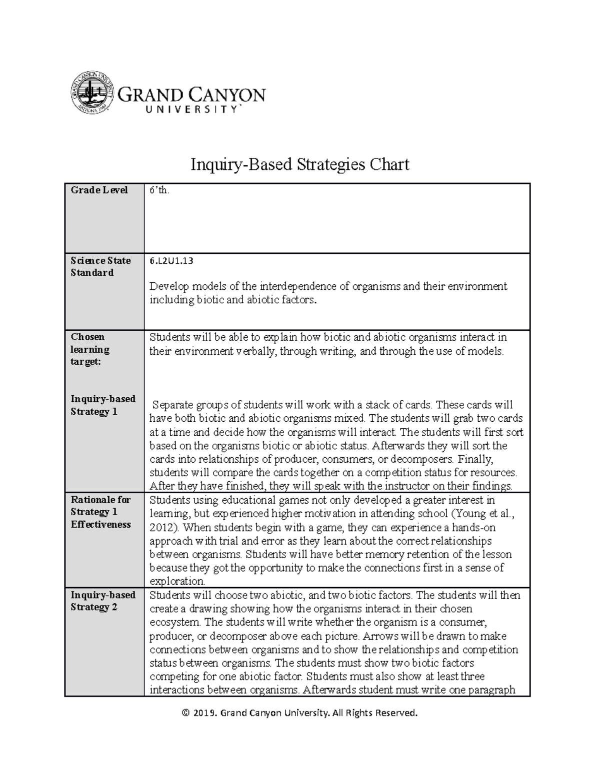 -Inquiry Based Strategies Chart KSM - Inquiry-Based Strategies Chart ...