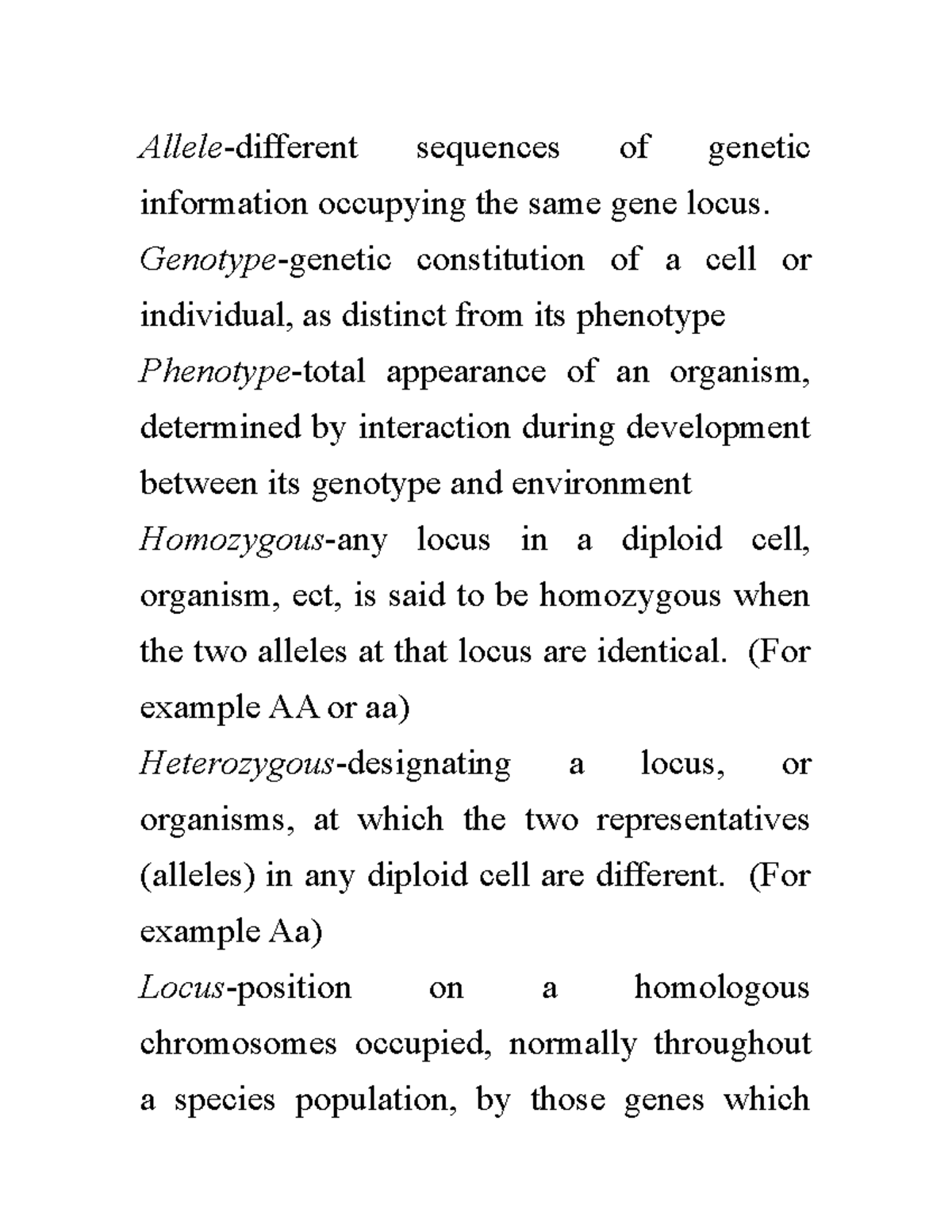 Allele activity sheet - Allele -different sequences of genetic ...