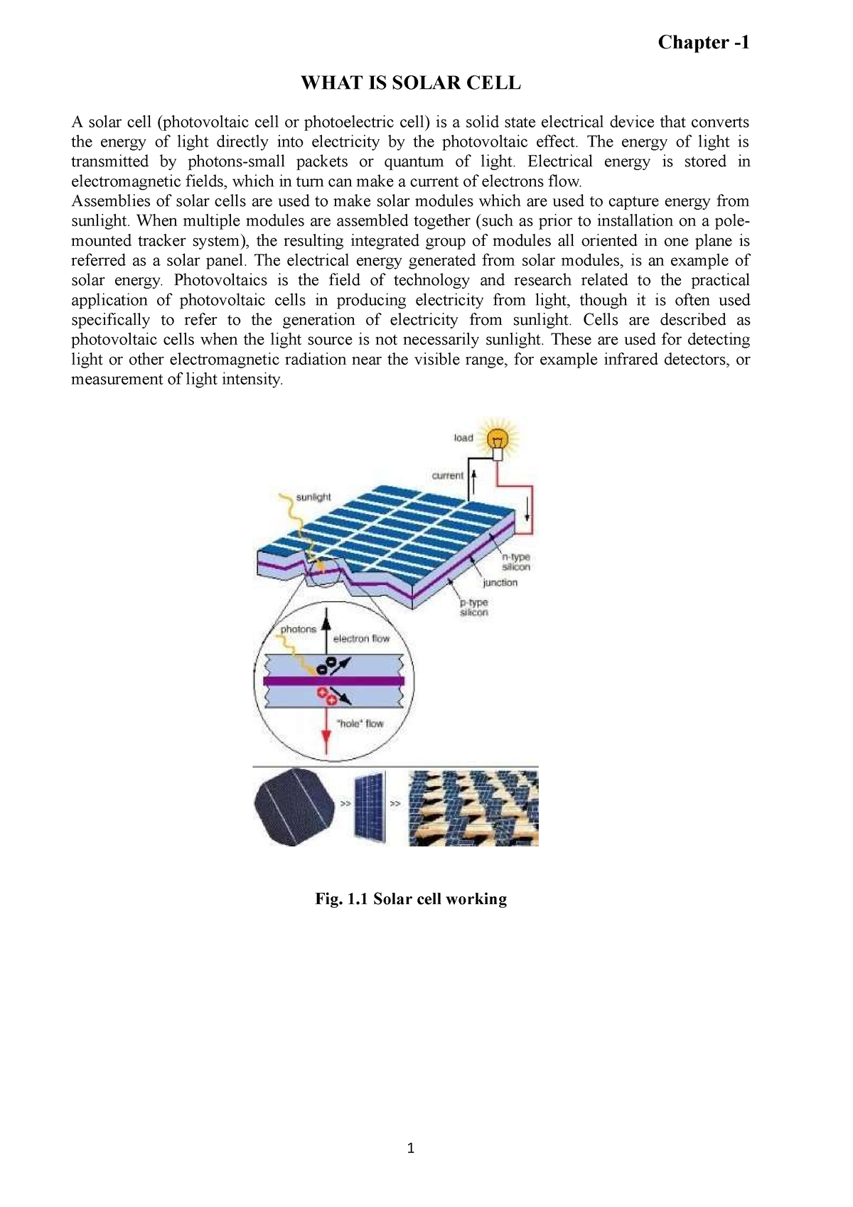 literature review of solar cell