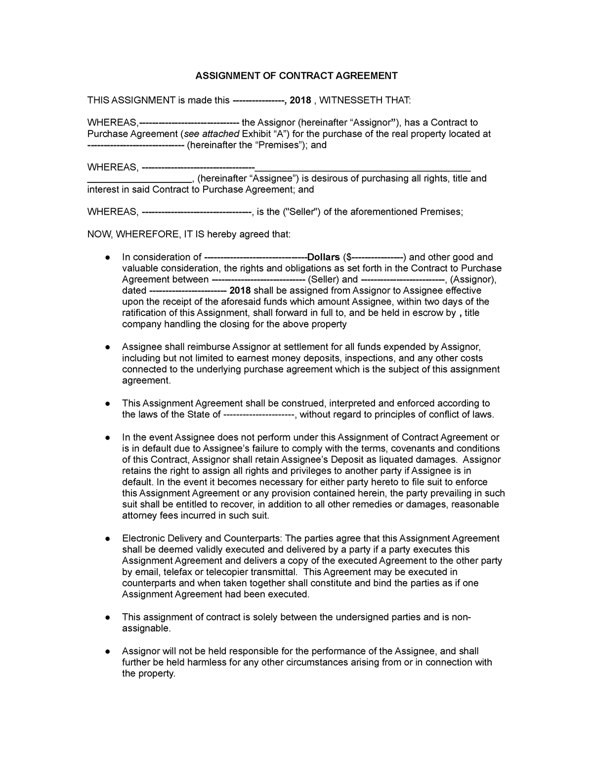 assignment of contract under california law