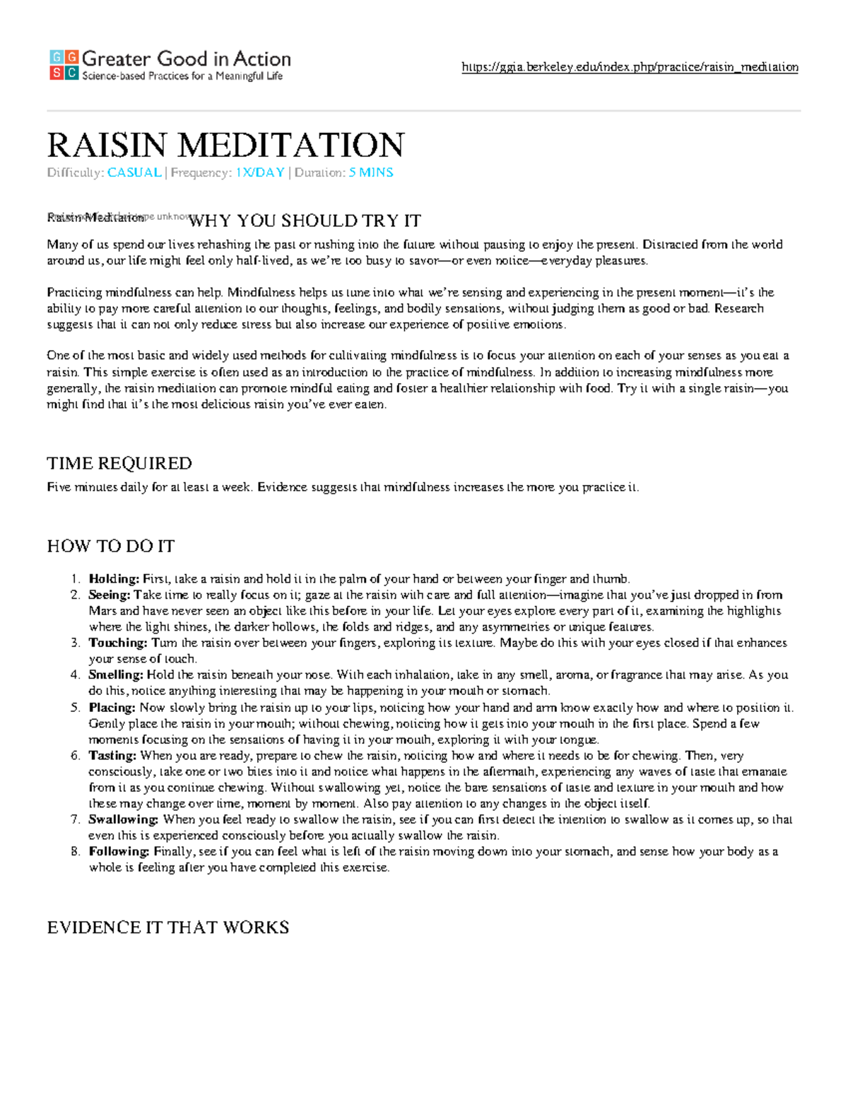 Practice raisin meditation - ggia.berkeley/index.php/practice