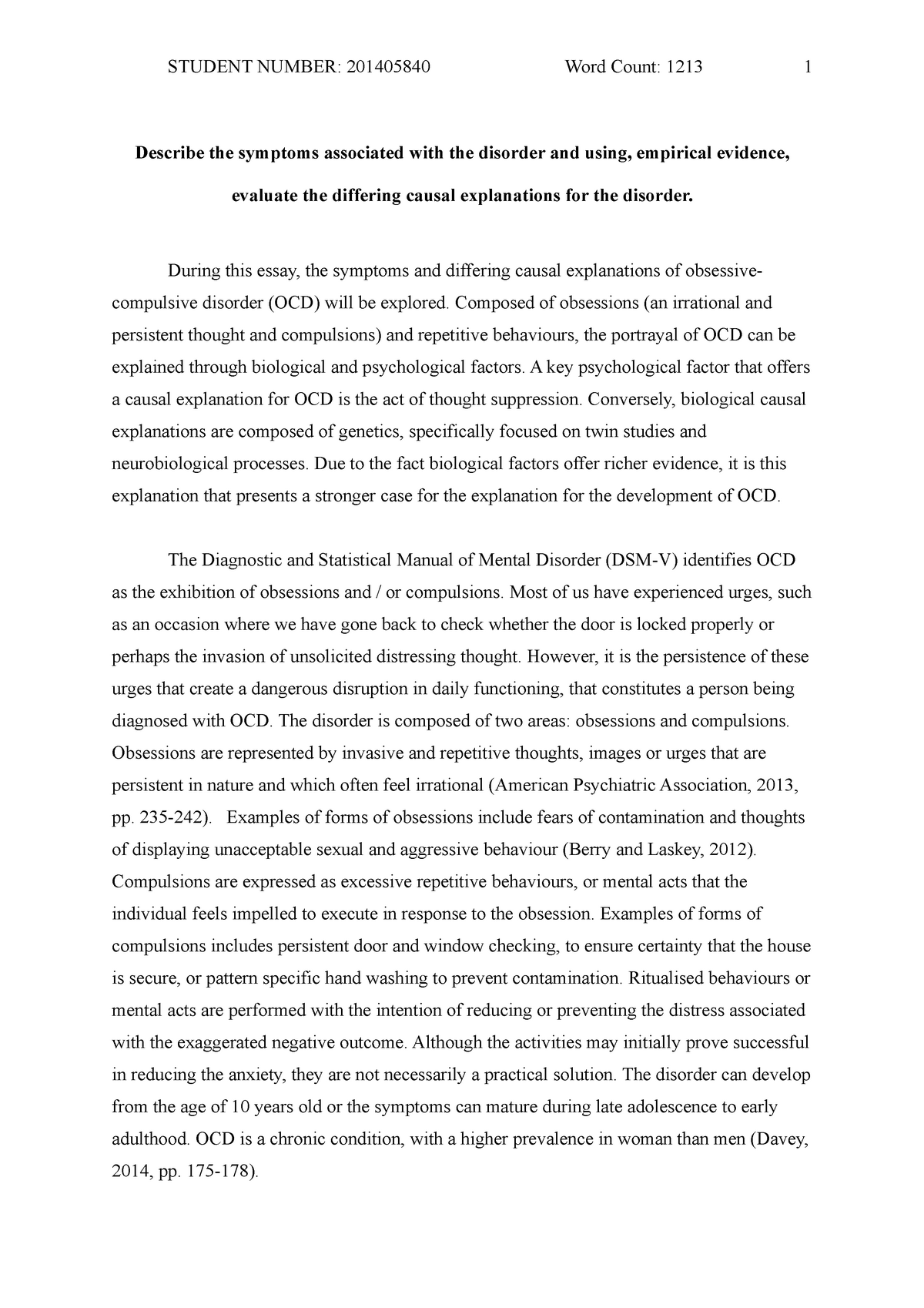conclusion on personality disorder essay