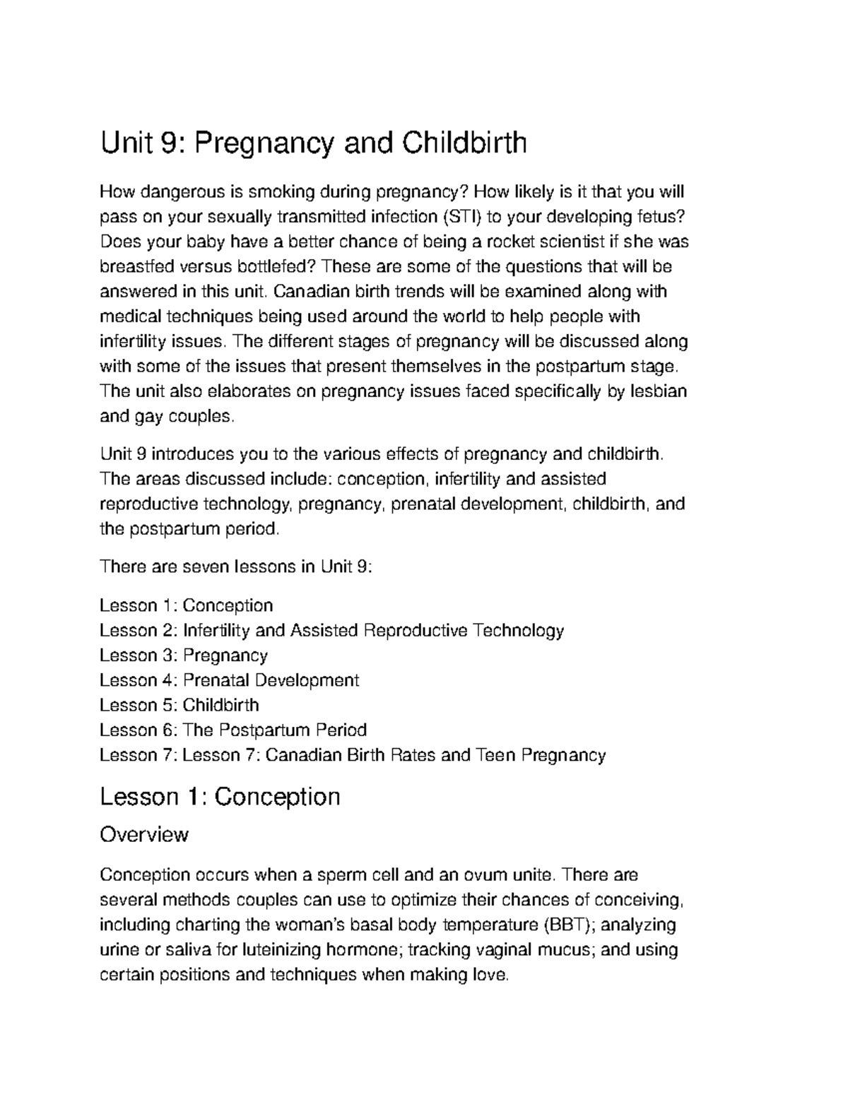 unit-9-study-guide-unit-9-pregnancy-and-childbirth-how-dangerous-is