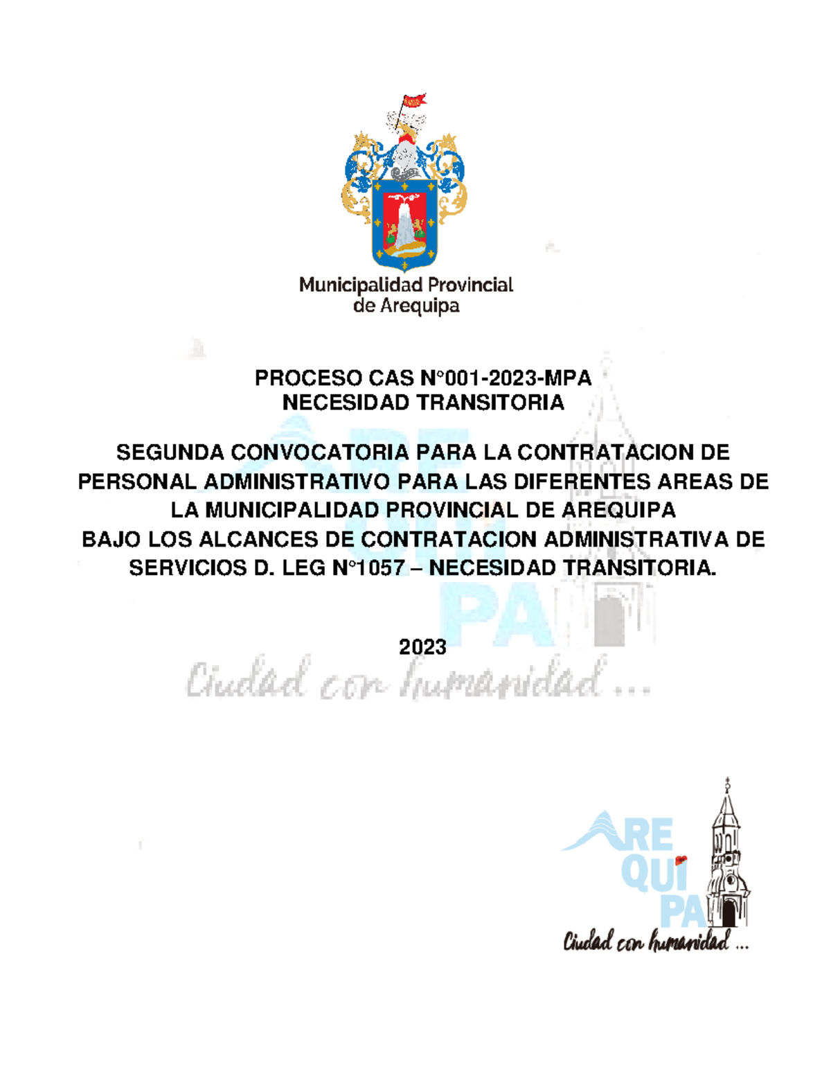 Proceso Cas 001 2023 2 - ACTIVIDAD - PROCESO CAS N°001-2023-MPA ...