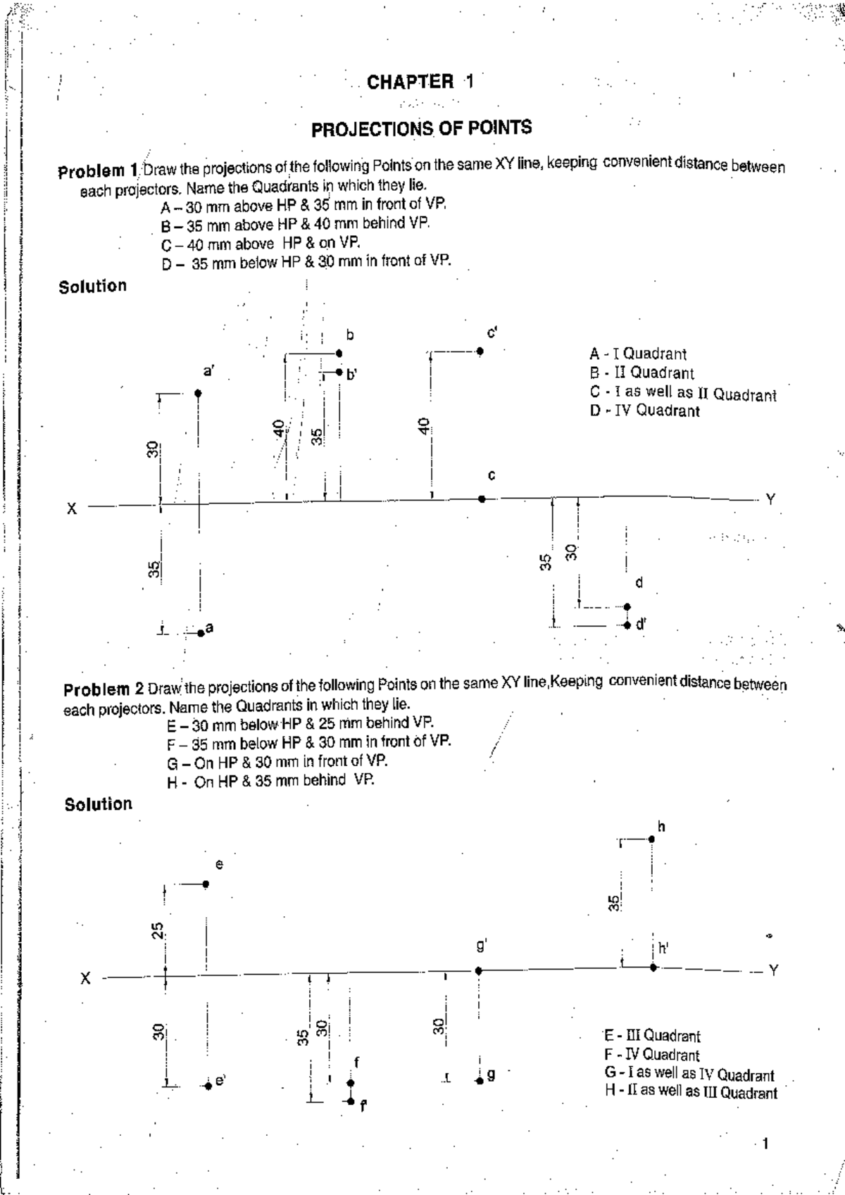 Basic engineering graphics Numericals of unit 1,2,3 - Studocu