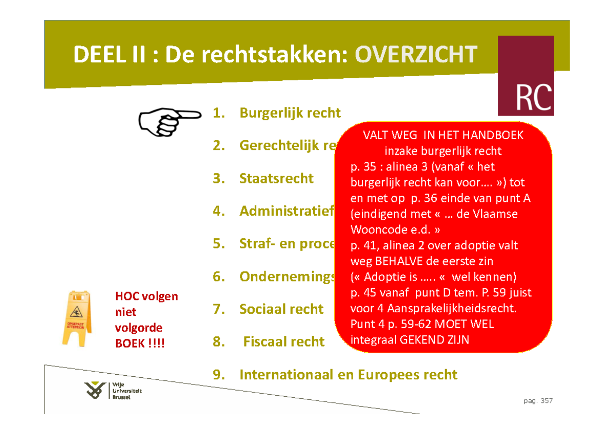 Burgerlijk Recht - 1. Burgerlijk Recht 2. Gerechtelijk Recht 3 ...